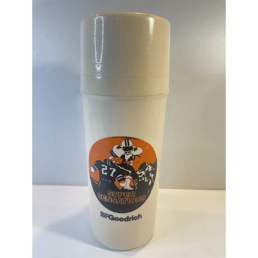 BF Goodrich Vintage Thermos NFL Football Aladdin Large Super Sensations Hot Rare